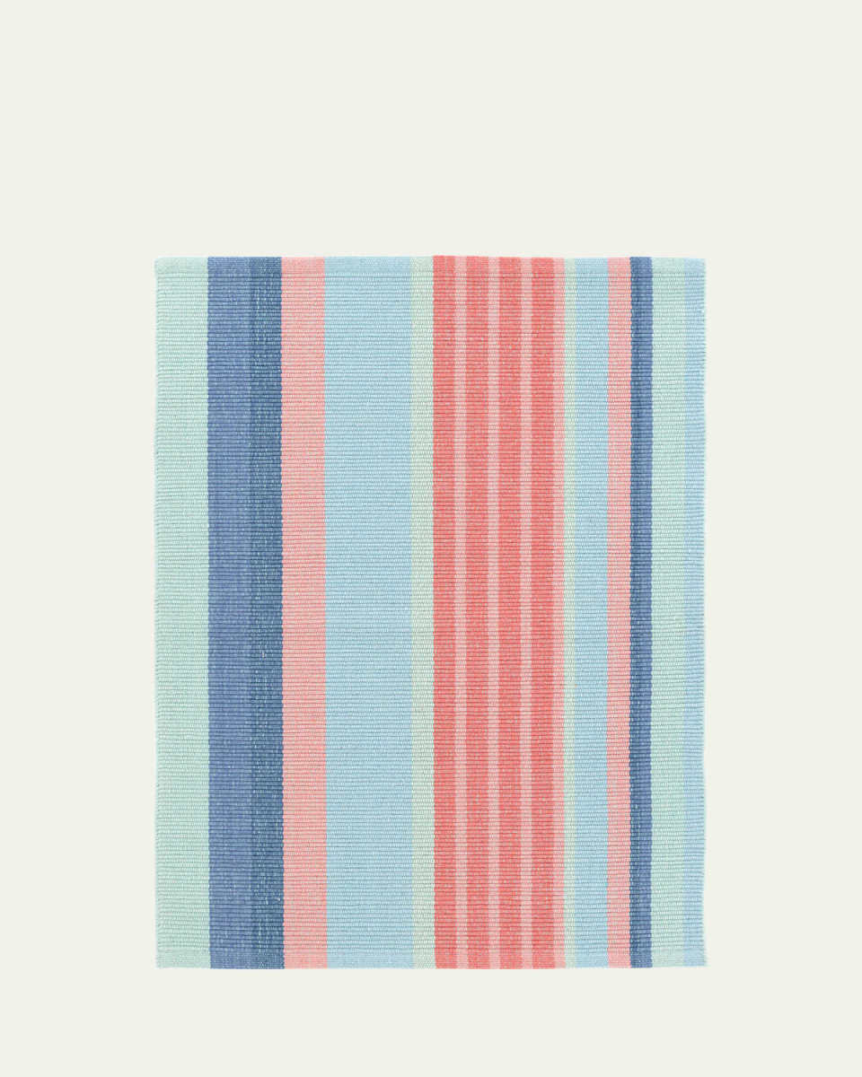 Aruba Stripe Handwoven Cotton Rug, 6' x 9'